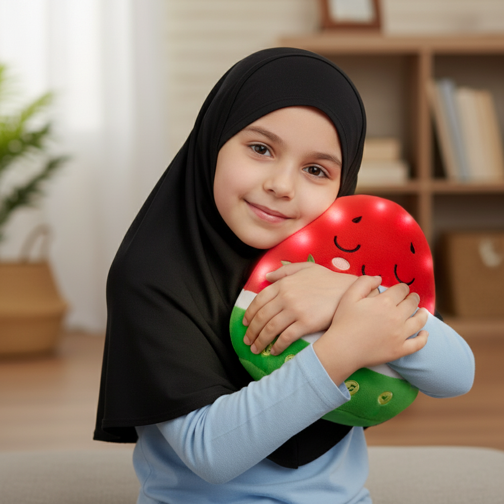 Nūr the Watermelon | A NEW Light-Up Interactive Islamic Plushie, Learn Surahs, Duas & More | Ramadan & Eid Gift
