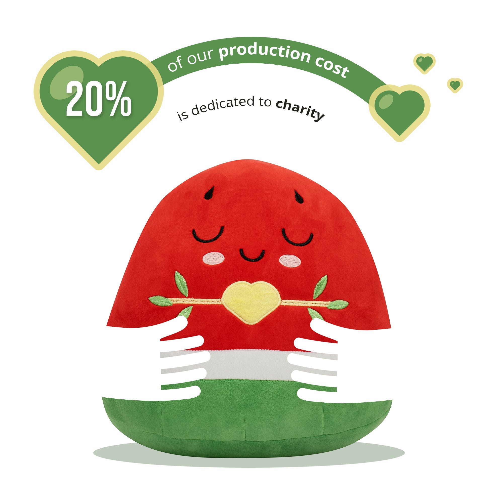 Pack of 5 Watermelon Plushie - 30cm Soft Cuddly Pillow Adorable Fruit Plush Muslim Doll [SPECIAL DEAL] | Ramadan & Eid Gift