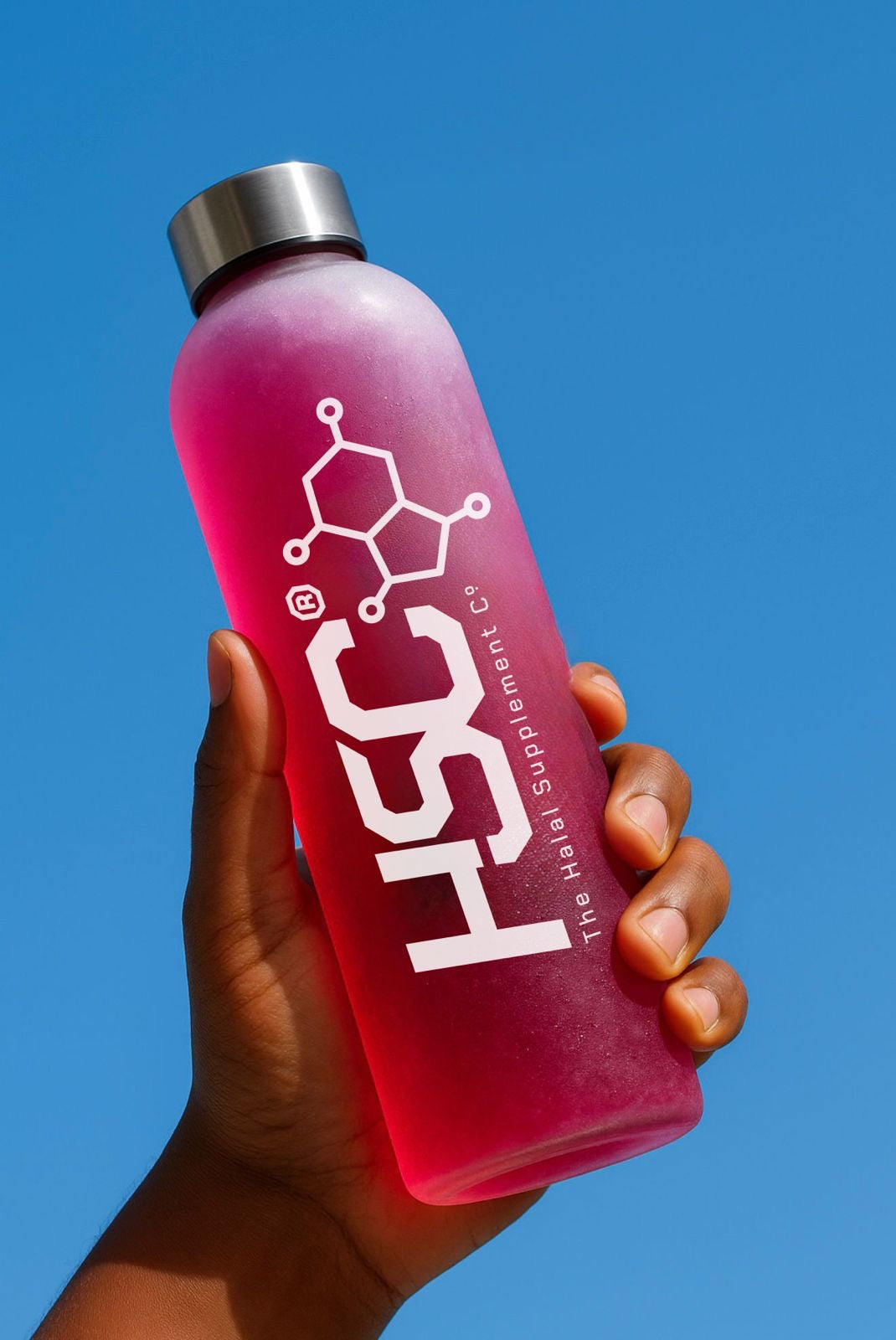 HSC 500ml Frosted Glass Bottle