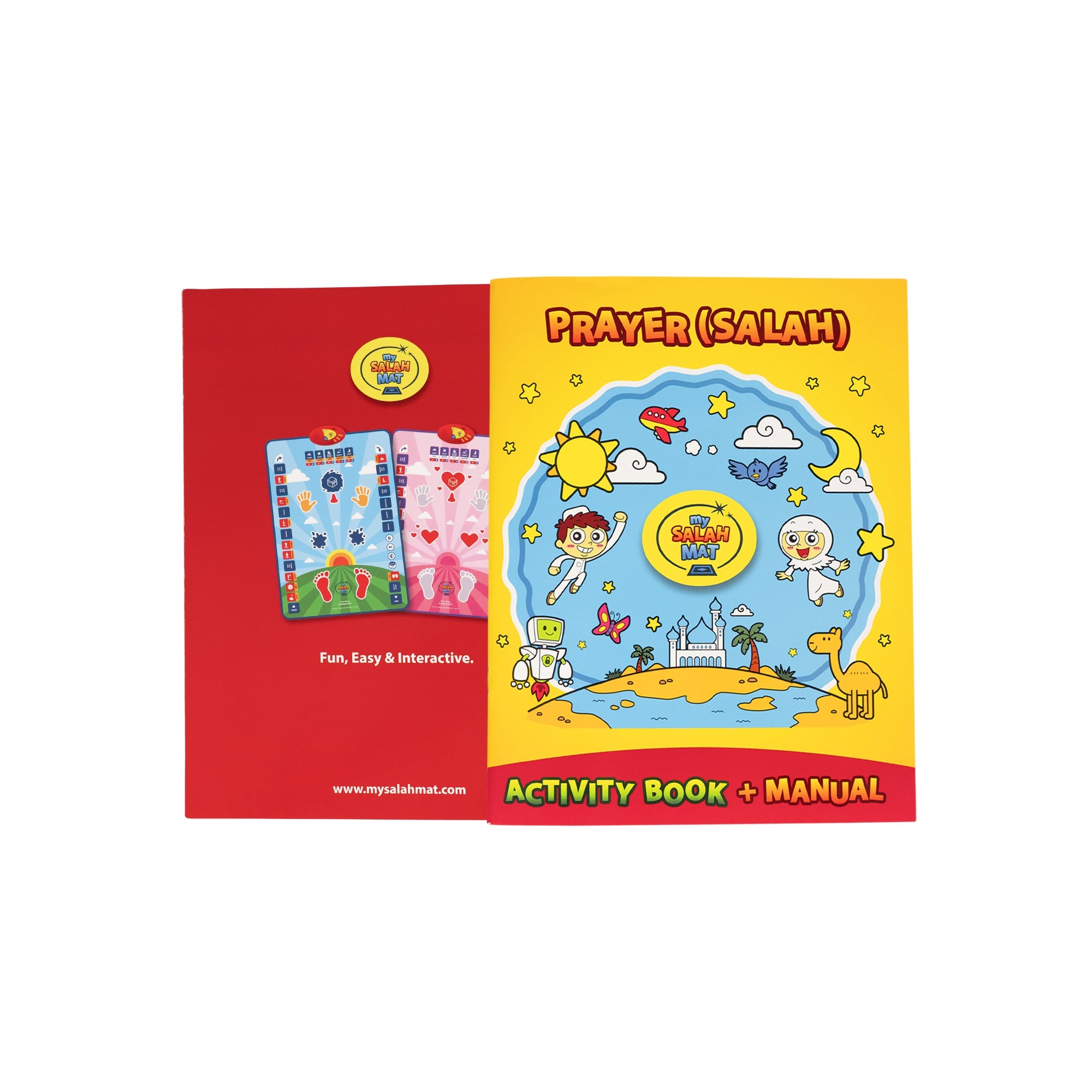Smart Interactive Kids Prayer Mat Pink Version |  Now with Salah Translation | Ramadan & Eid Gift
