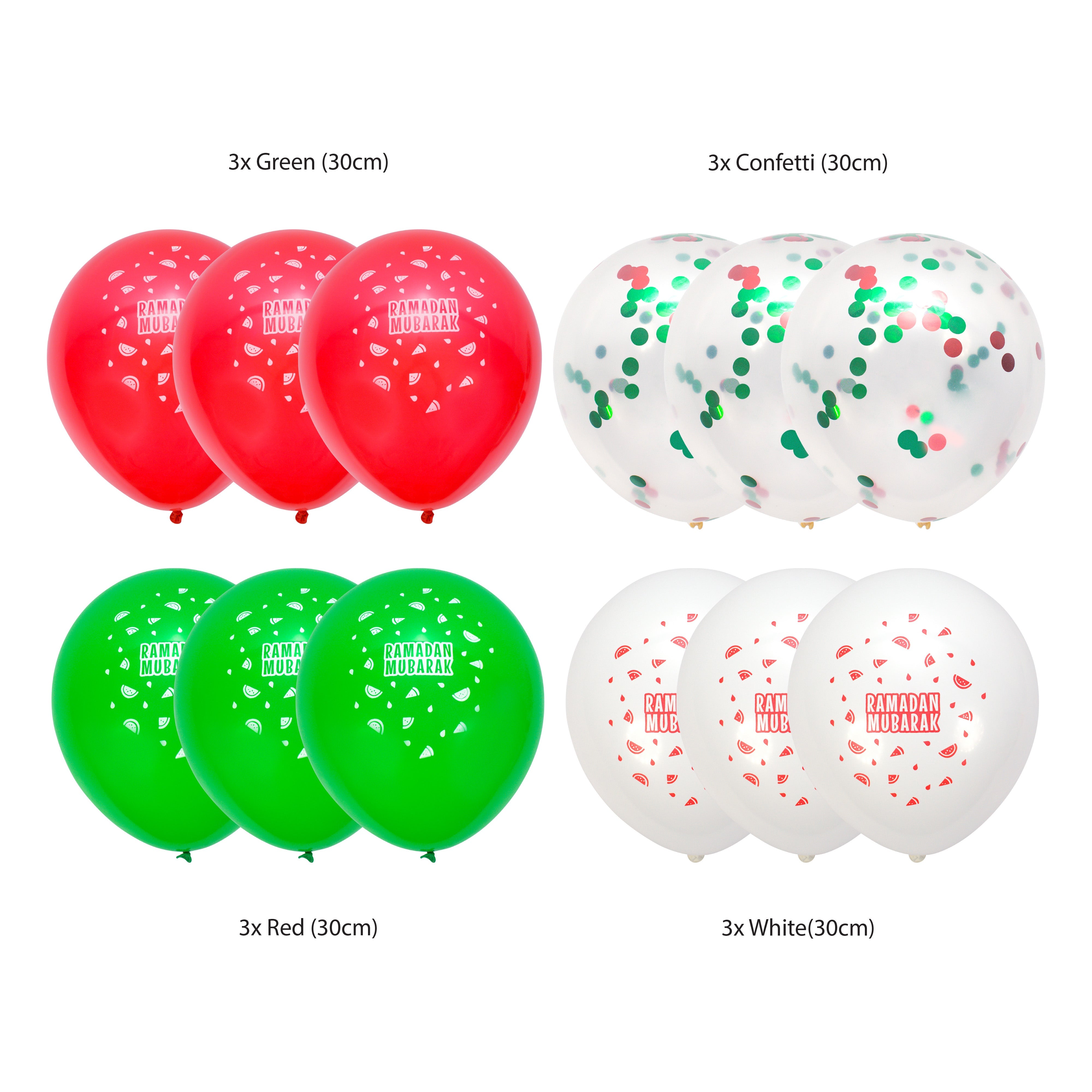 White Ramadan Mubarak Palestine Themed Decoration Gift Set | 5 Items