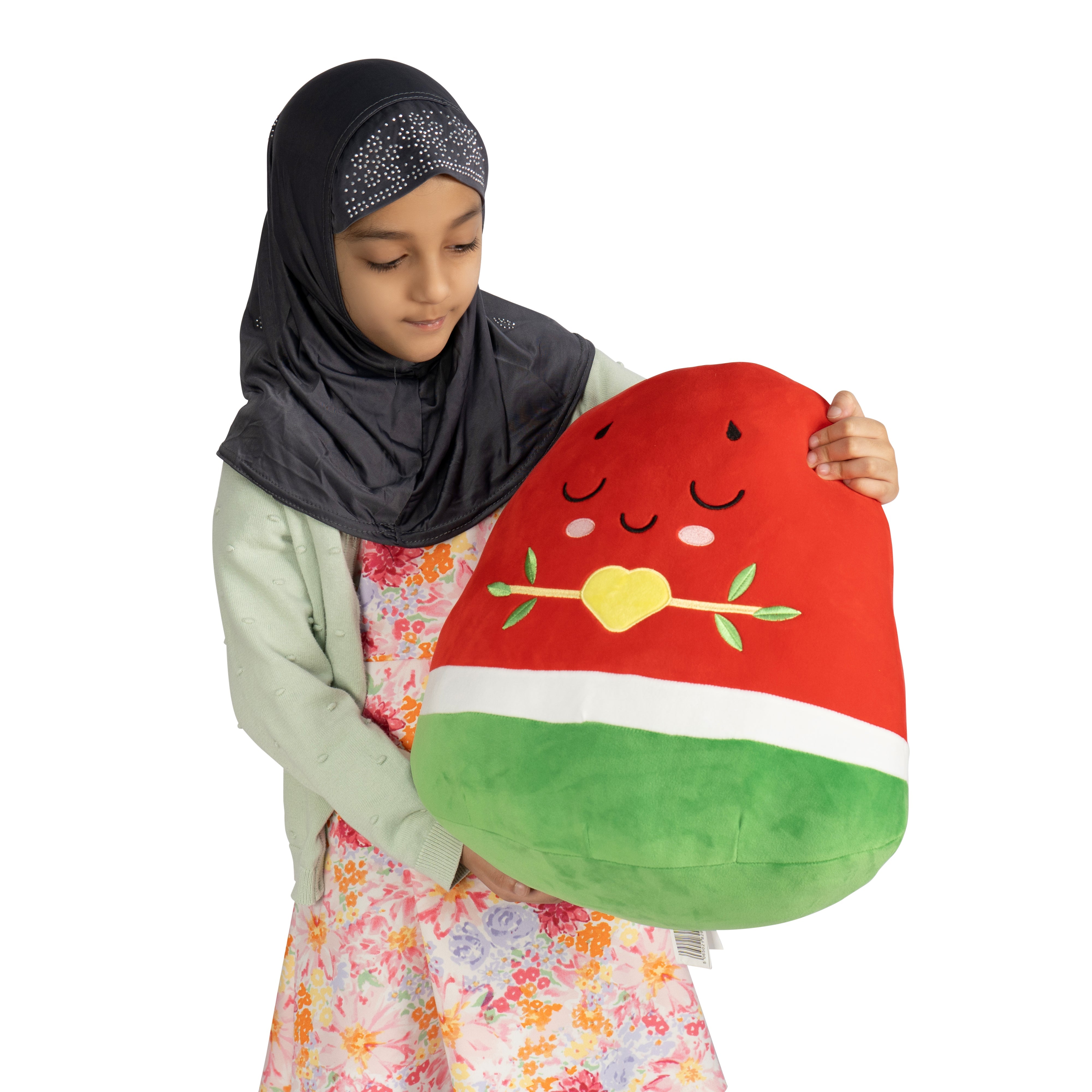 Pack of 3 Watermelon Plushie - 40cm Soft Cuddly Pillow Adorable Fruit Plush Muslim Doll [SPECIAL DEAL]  | Ramadan & Eid Gift