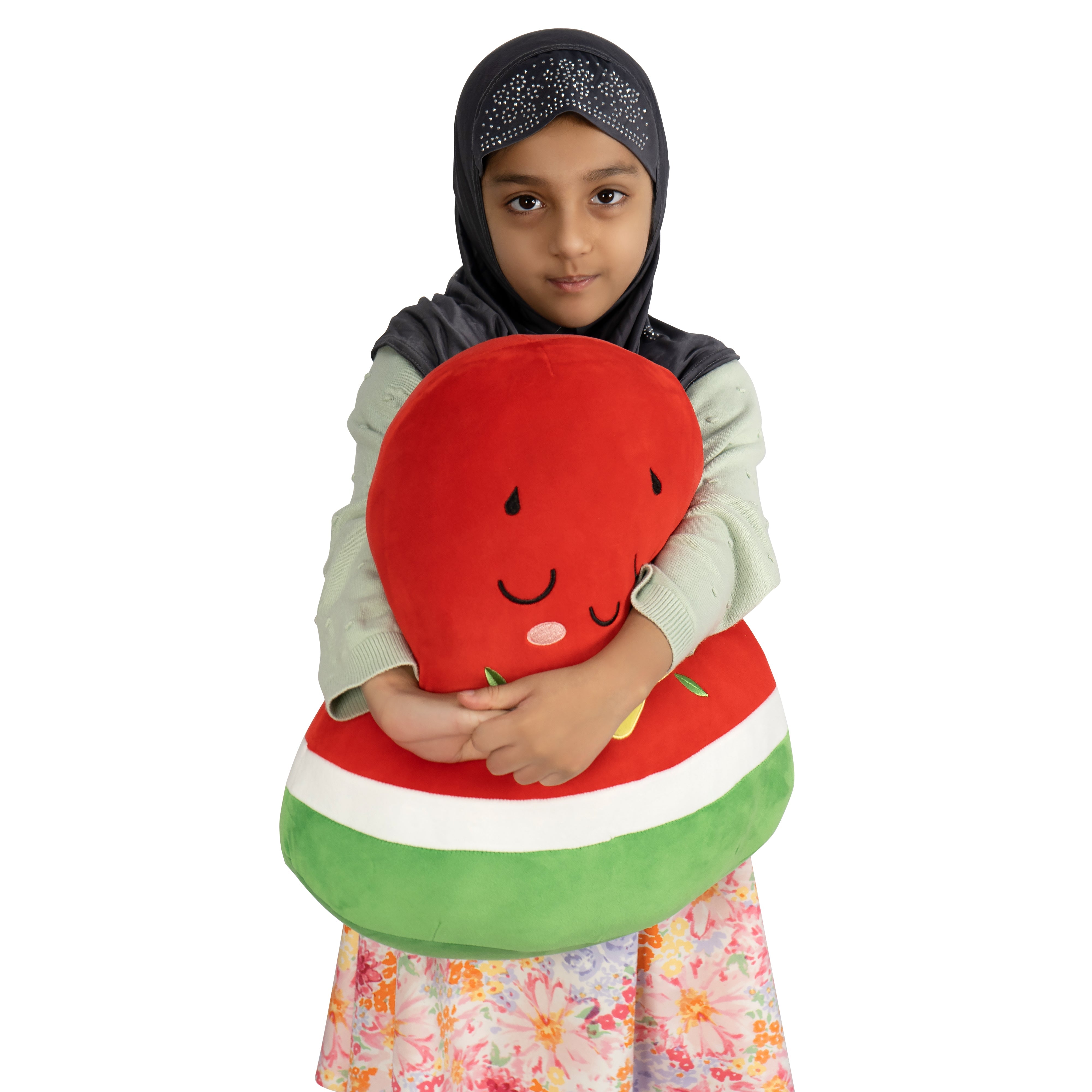Pack of 3 Watermelon Plushie - 40cm Soft Cuddly Pillow Adorable Fruit Plush Muslim Doll [SPECIAL DEAL]  | Ramadan & Eid Gift