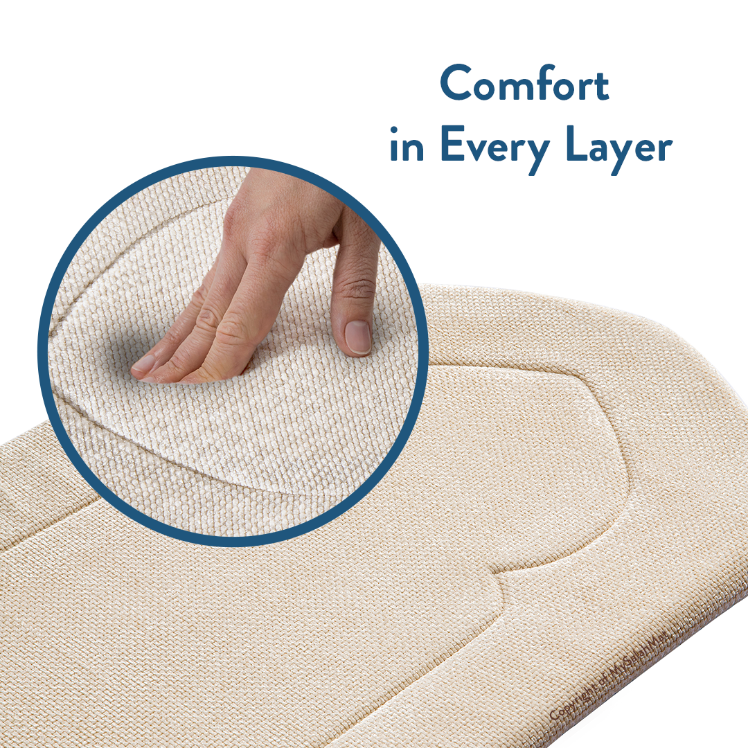 Padded Prayer Mat with Luxury Sand Arched Design by Urban Rugs UK | Ramadan & Eid Gift