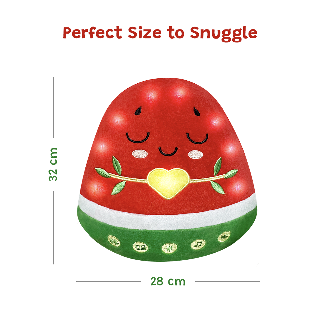 Nūr the Watermelon | A NEW Light-Up Interactive Islamic Plushie, Learn Surahs, Duas & More | Ramadan & Eid Gift
