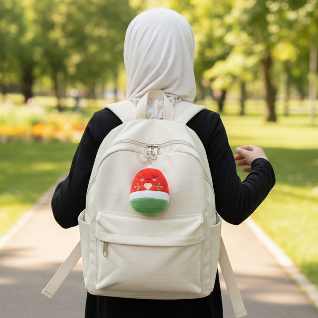 Pack of 12 - 8cm Nür the Watermelon Plushie Keyrings [SPECIAL DEAL] | Soft Cuddly Toy | Ramadan & Eid Gift