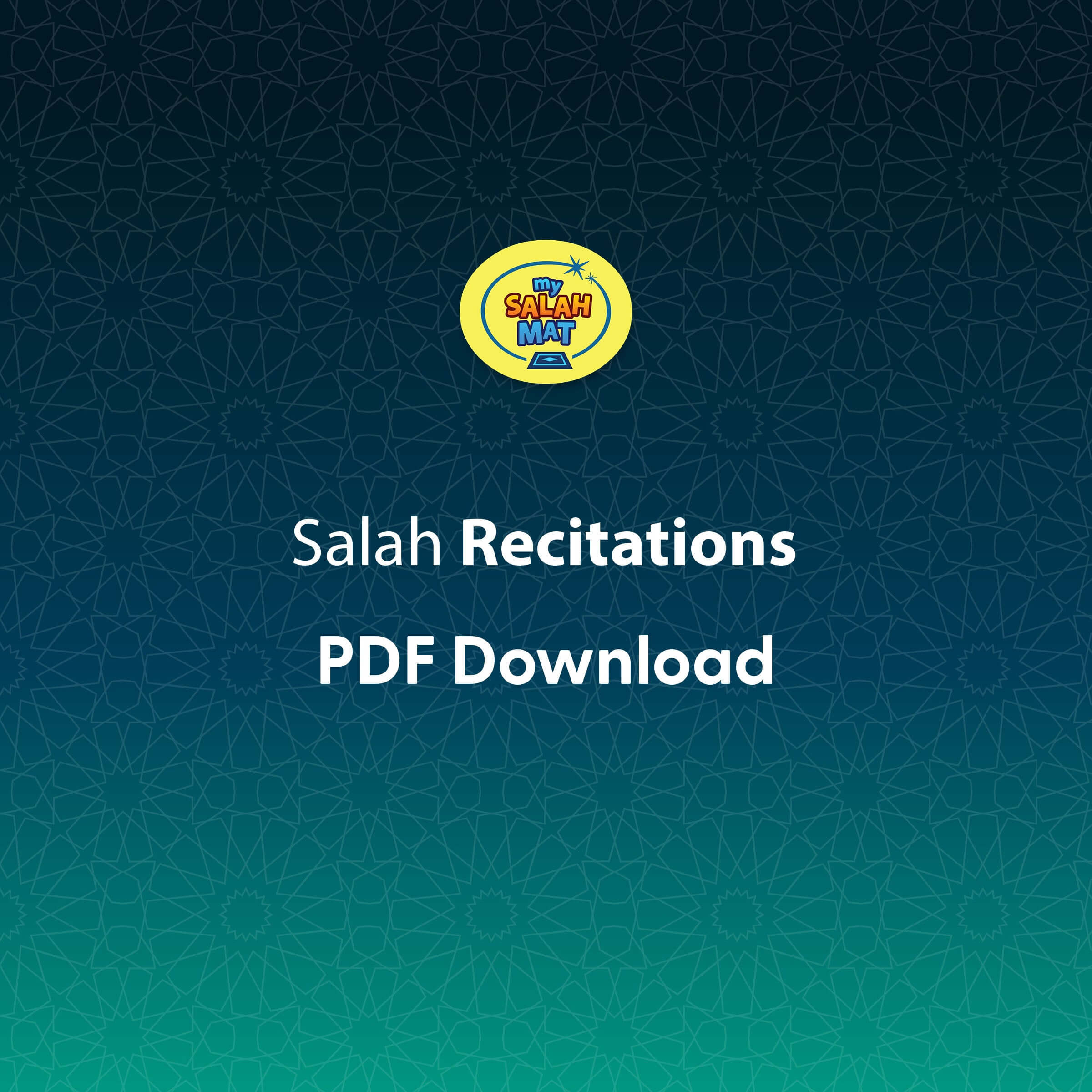 My Salah Mat Salah & Surah Recitation Guide | Educational Downloads | Instant Download