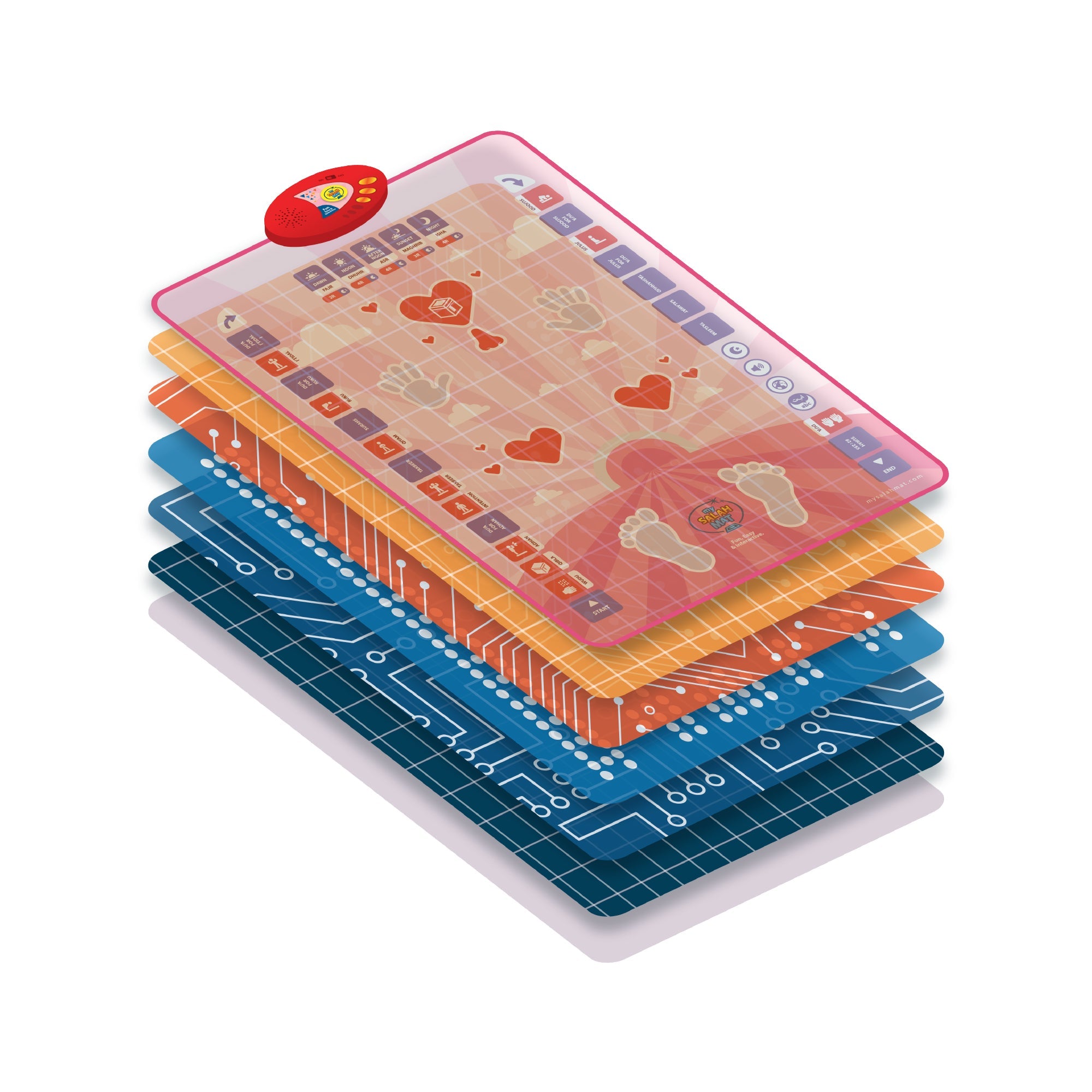 Smart Interactive Kids Prayer Mat Pink Version |  Now with Salah Translation | Ramadan & Eid Gift