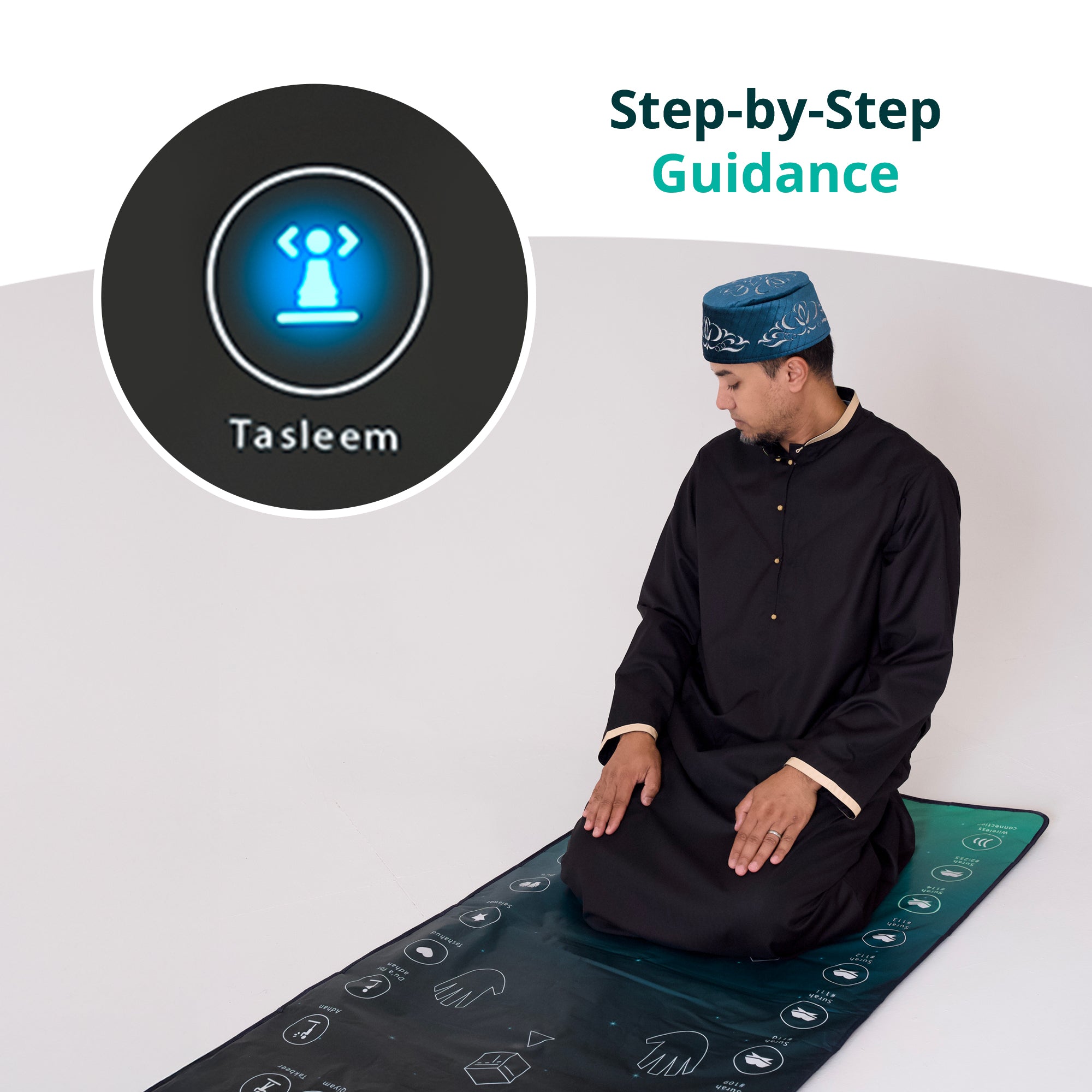 Smart Interactive Adult/Revert Prayer Mat | Original Version | 8years+ | Ramadan & Eid Gift