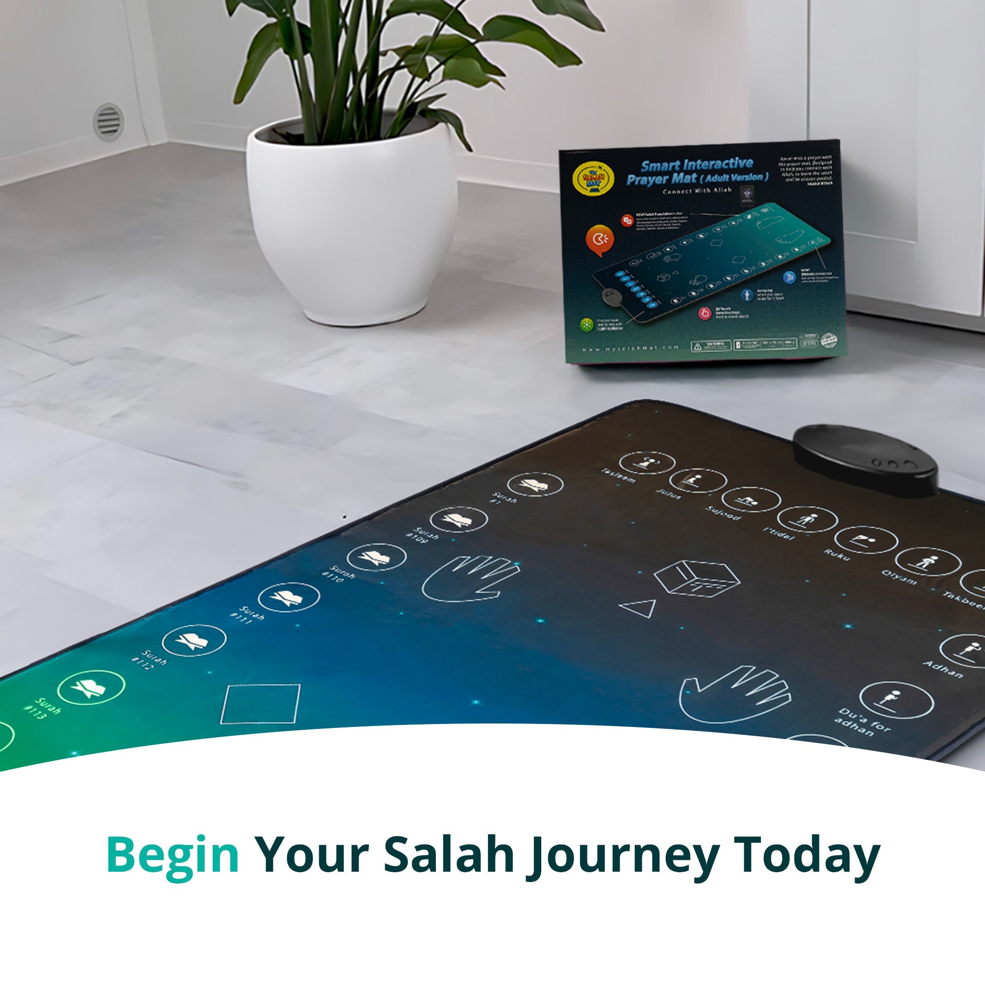Smart Interactive Adult/Revert Prayer Mat | Original Version | 8years+ | Ramadan & Eid Gift