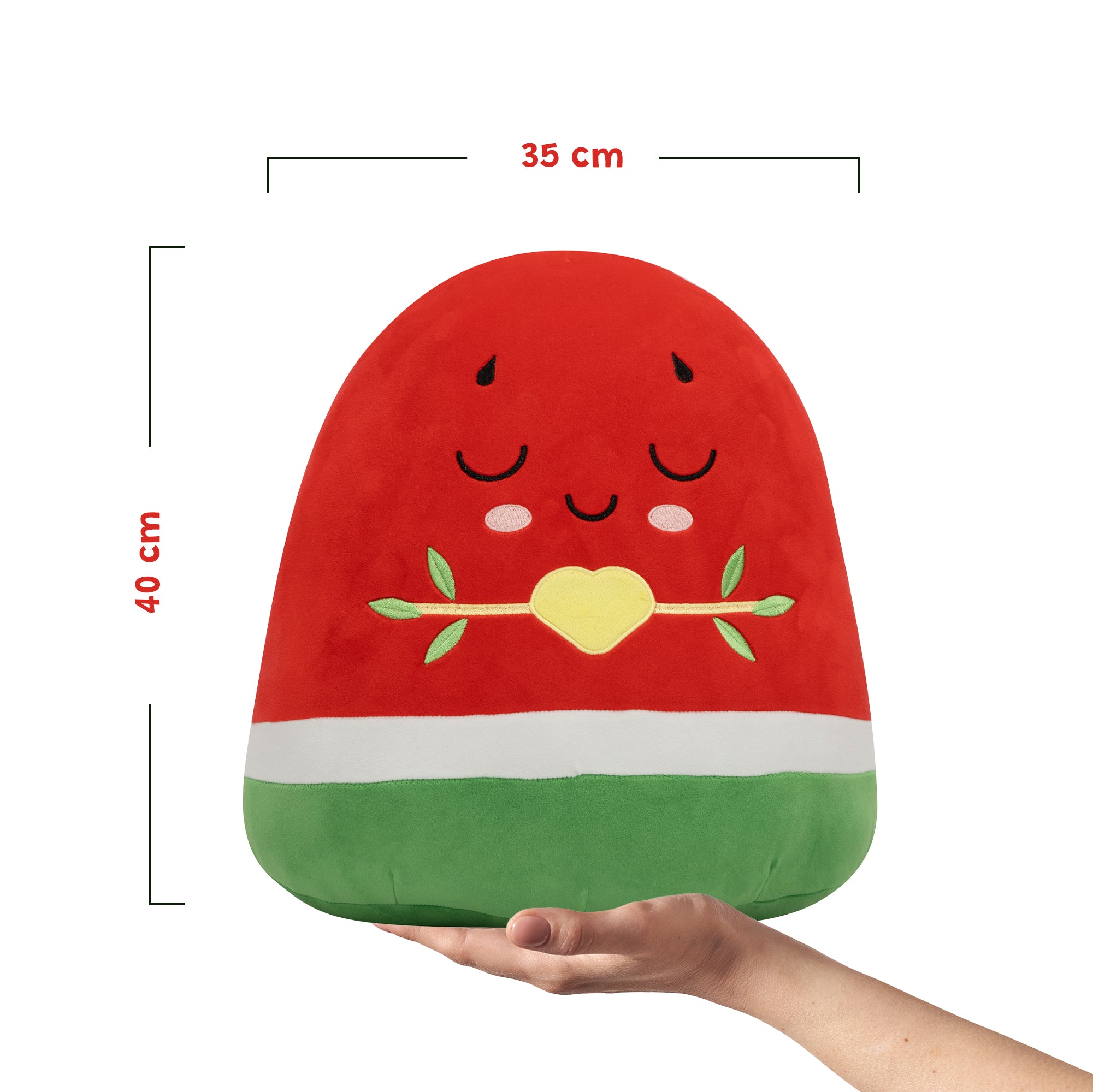 Watermelon Plushie - 40cm Soft Cuddly Pillow Adorable Fruit Plush Muslim Doll | Ramadan & Eid Gift