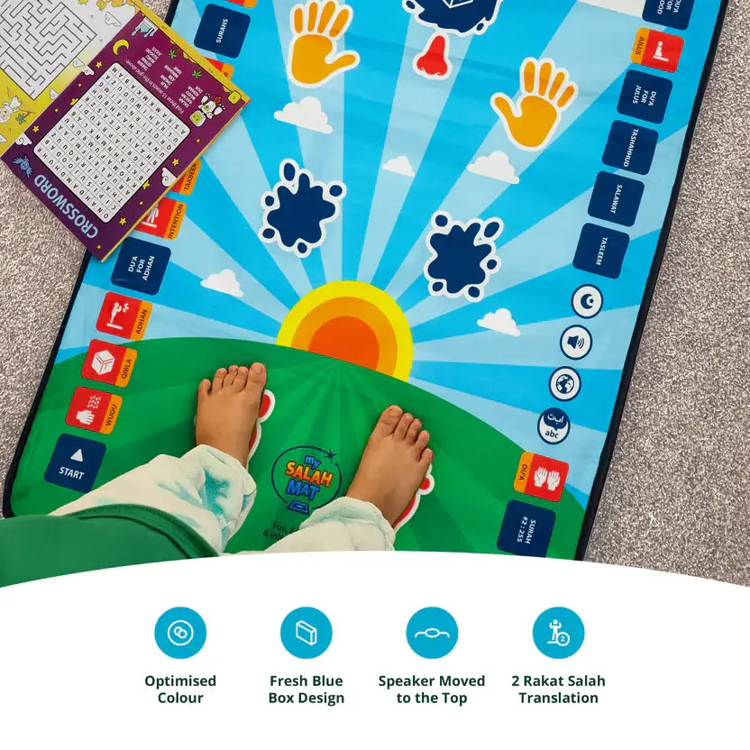 Smart Interactive Kids Prayer Mat | Now with Salah Translation | Ramadan & Eid Gift