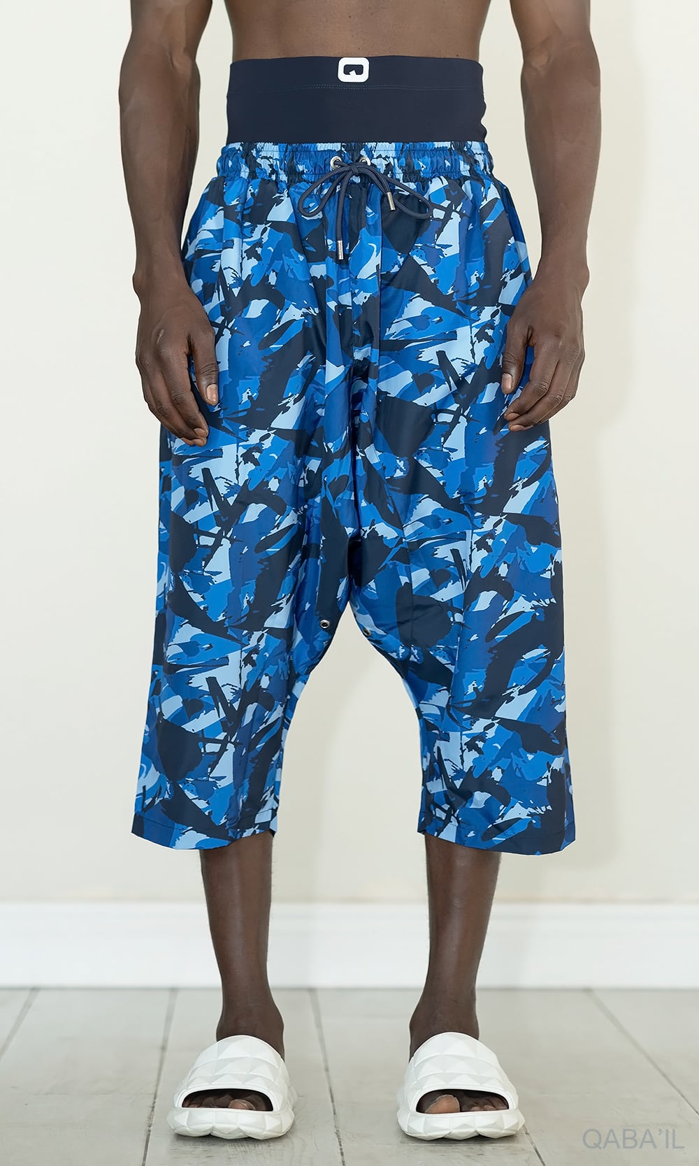 QL Halal Swim Shorts SB ARMY in Navy Blue