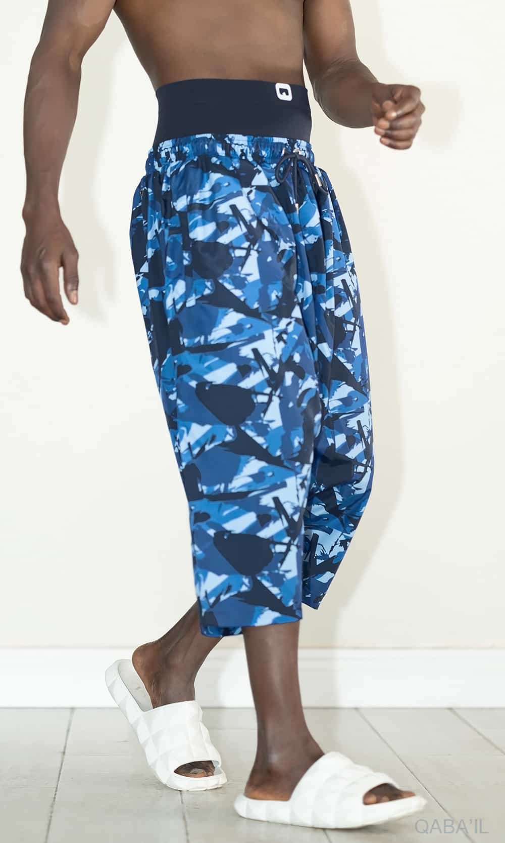 QL Halal Swim Shorts SB ARMY in Navy Blue