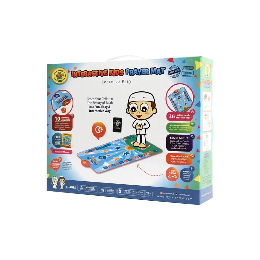 Smart Interactive Kids Prayer Mat | Now with Salah Translation | Ramadan & Eid Gift