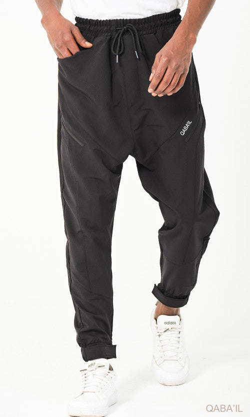 QL Teknik Sarouel Trousers in Black