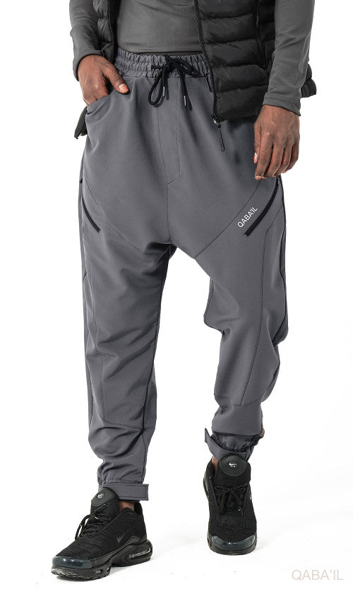 QL Teknik Sarouel Trousers in Dark Grey
