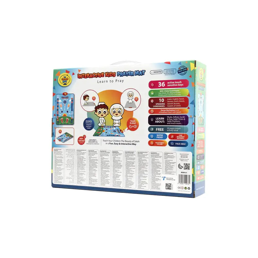Smart Interactive Kids Prayer Mat | Now with Salah Translation | Ramadan & Eid Gift