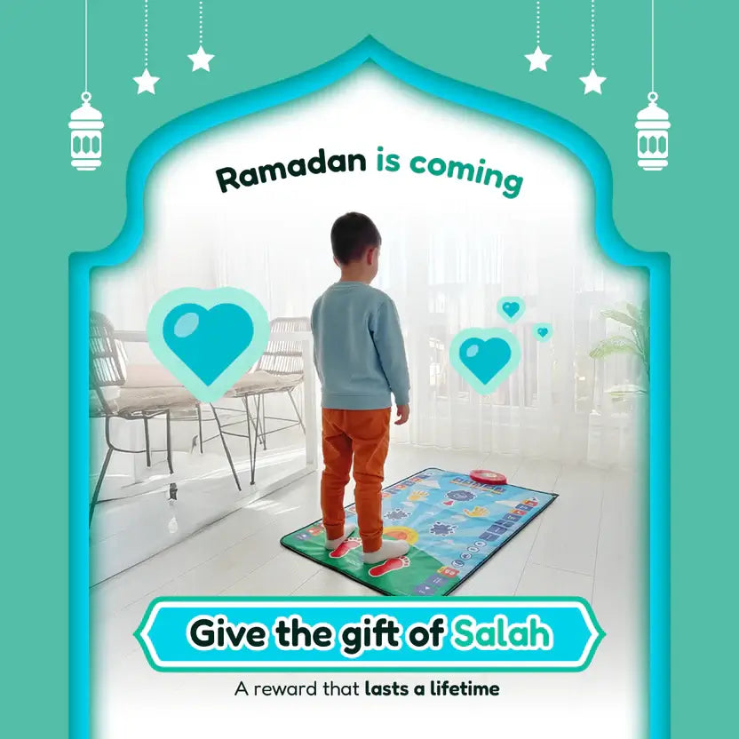Smart Interactive Kids Prayer Mat | Now with Salah Translation | Ramadan & Eid Gift